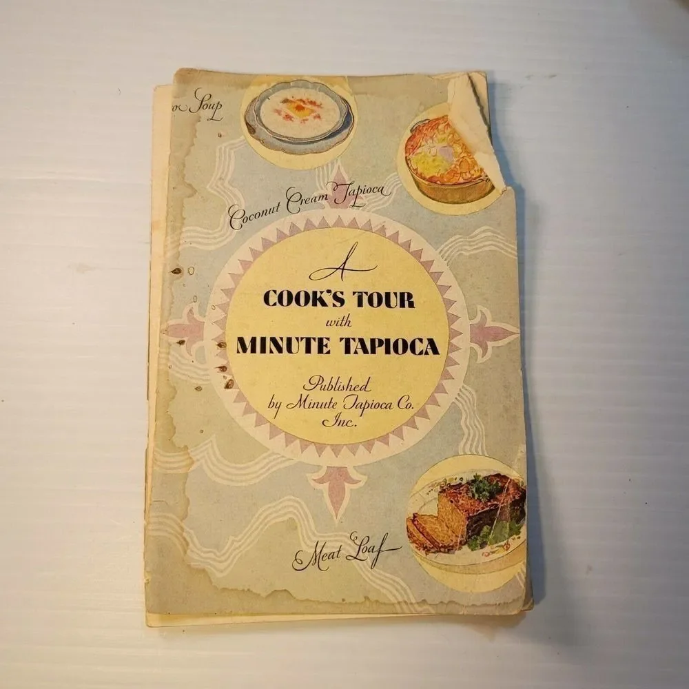 Vintage 1929 Cook Book A Cooks Tour Minute Tapioca